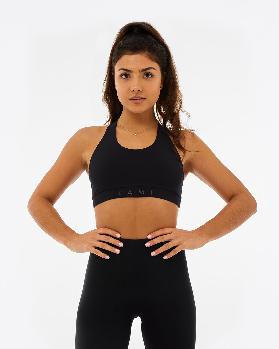 Beluga Sports Bra - Navy and White – KAMI